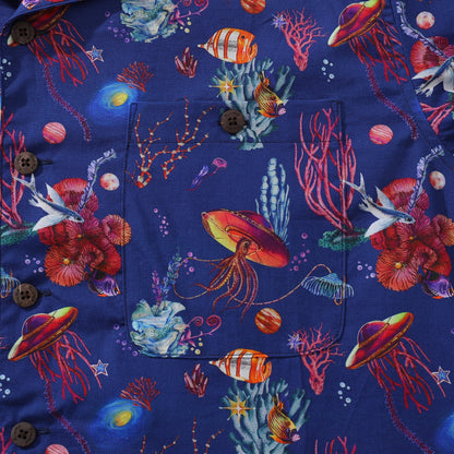 Hawaiian Shirt For Men SEA TREK Shirt Camp Collar 100% Cotton