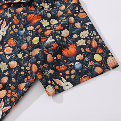 Hawaiian Shirt For Men New Life Shirt Camp Collar 100% Cotton