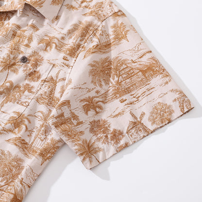 Hawaiian Shirt For Men California Dreams 1920s Vintage Shirt