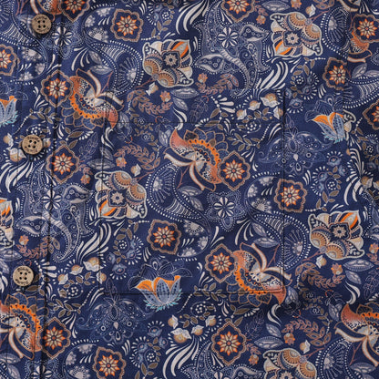 Men's Hawaiian Shirt Floral Series 4 Print Cotton Button-down Short Sleeve Aloha Shirt