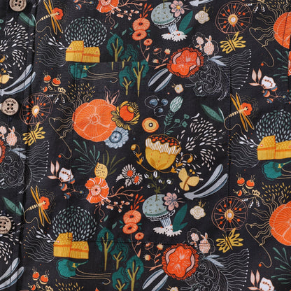 Men's Hawaiian Shirt The Secret Garden Print By Lucille Pattern Cotton Button-down Short Sleeve Aloha Shirt