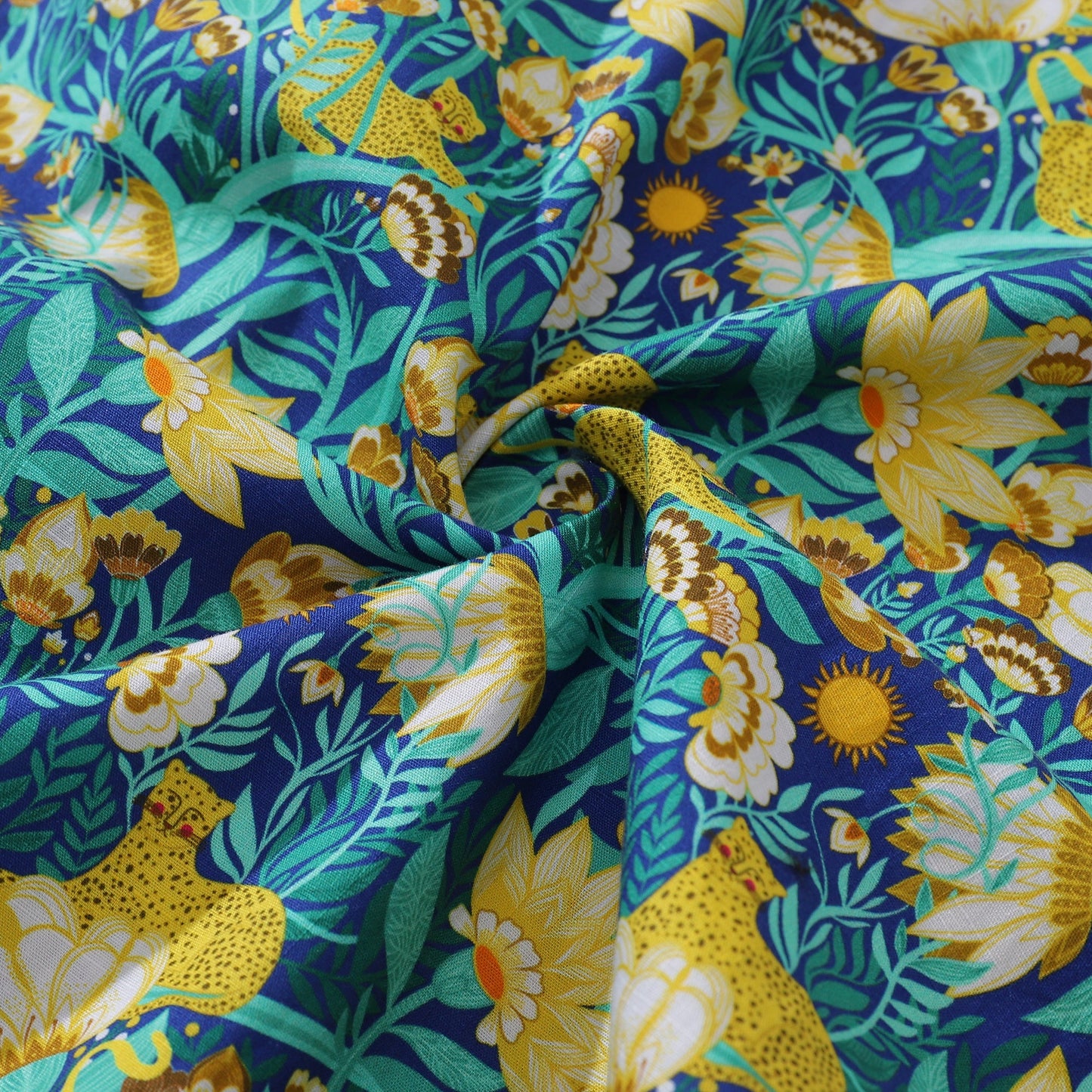 Men's Hawaiian Shirt Power of Nature By Car Pintos Print Cotton Button-down Short Sleeve Aloha Shirt
