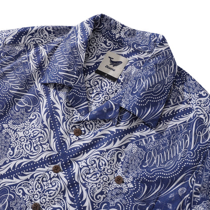 Hawaiian Shirt For Men The Meaning Of Yiume Shirt Camp Collar 100% Cotton