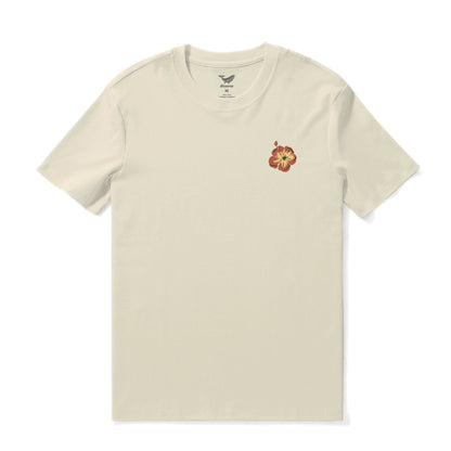 Hawaiian Tee For Men Sunset Palms Tee Crew Neck 100% Cotton