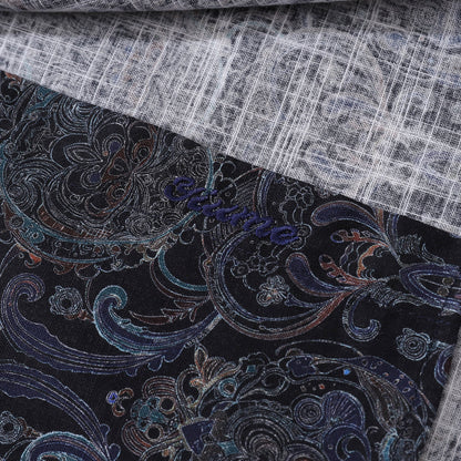 Men's Hawaiian Shirt Symmetrical Aesthetics Cotton Button-down Long Sleeve Aloha Shirt