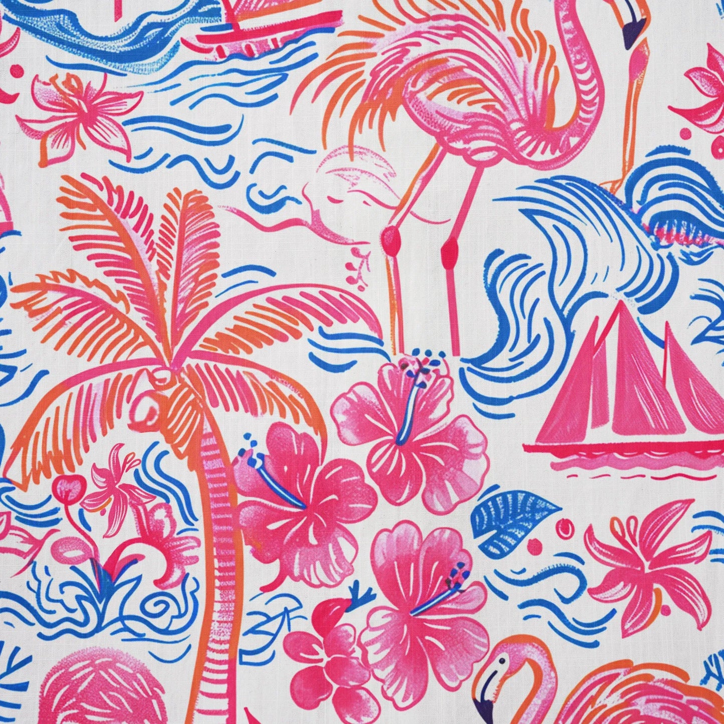 LeosWare® Men's Hawaiian Shirt Short Sleeve Button-up 100% Cotton Aloha Tropical Fire Bay
